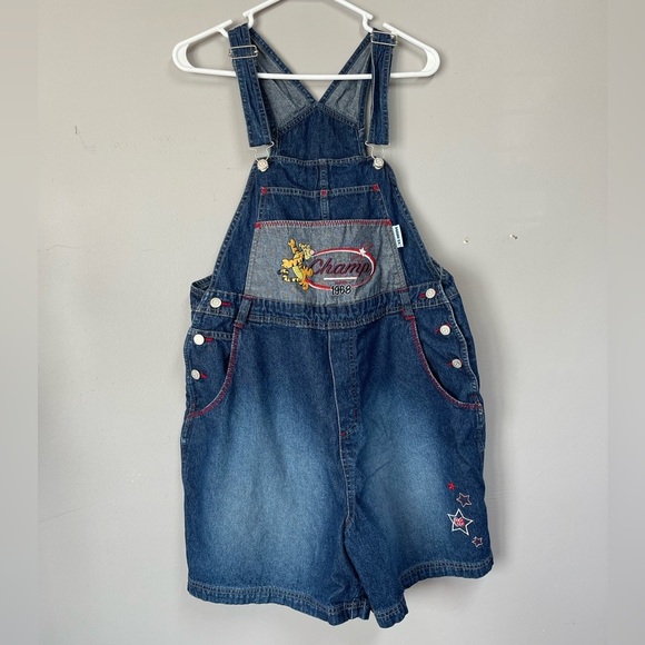 Disney Pants - vintage Main Street Disney brand short overalls